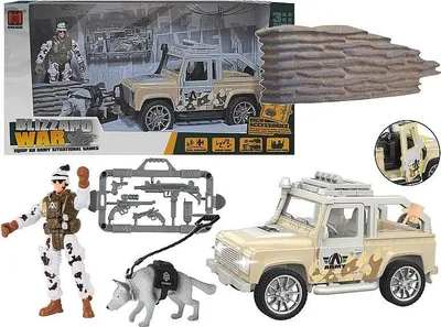 Immagine prodotto di Jeep militare con accessori - ADAR