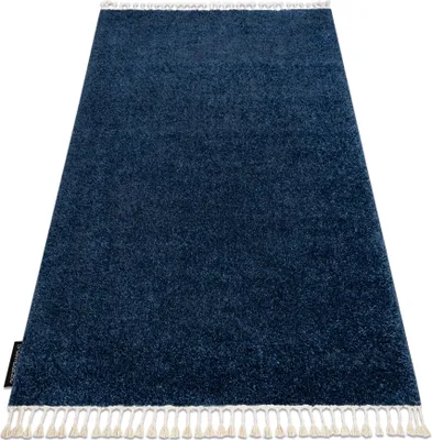Produktbild von Teppich BERBER 9000 dunkelblau Franse berber shaggy Blau 180x270 cm