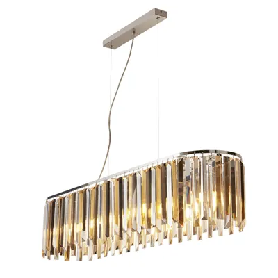Zdjęcie produktu dla Lampa wisząca, kryształy, szkło, chrom, wys. 150 cm, CLARISSA