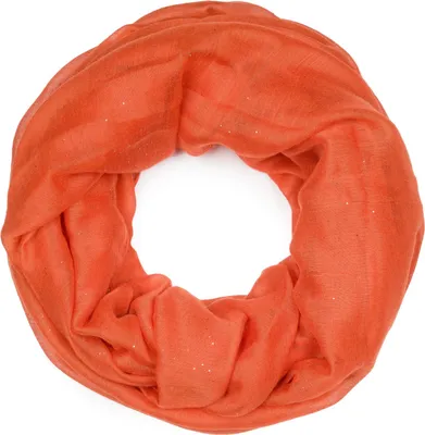 Produktbild von styleBREAKER Damen Loop Schal mit Glitzer-Effekt | Einfarbiger Schlauchschal aus weicher Viskose | Leicht & Elegant | 87 x 93 cm