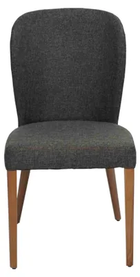 Produktbild von Grauer Moderner Holzstuhl Polster Lehnstühle Designer Einsitzer Sessel