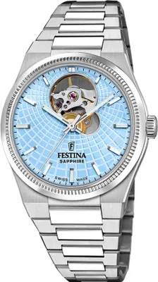 Produktbild von Festina Armbanduhr Automatic Rivé Swiss Made Blue