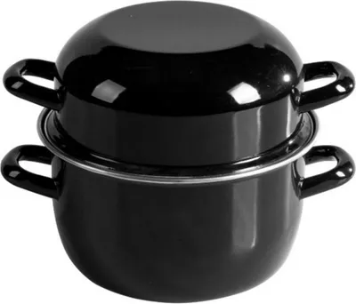 Obrázok produktu pre Hrnec na slvky Rosberg R54525A22, 22 cm, 5 l, smaltovan, indukn, ern