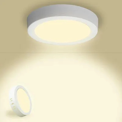 Immagine prodotto di Lampada LED rotonda moderna, bianco neutro, 170 x 28 mm, alimentatore incluso, IP44, 4500 K, 120 gradi, per bagno, camera da letto, soggiorno, cucina, ingresso
