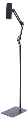 Image de Support pour tablette, en acier au carbone, réglable en hauteur, de couleur noire