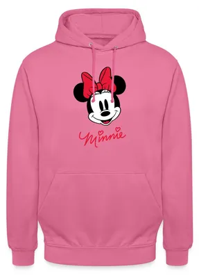Produktbild von Mickey & Minnie Schriftzug Uni Hoodie, XXL, Pink