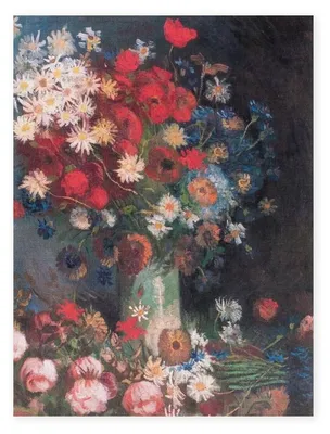 Productafbeelding van Museumwebshop – Kunstenaarsdagboek, Stilleven met veldbloemen en rozen, Van Gogh
