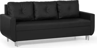Produktbild von 3-Sitzer-Sofa mit Schlaffunktion ROT - Schwarz