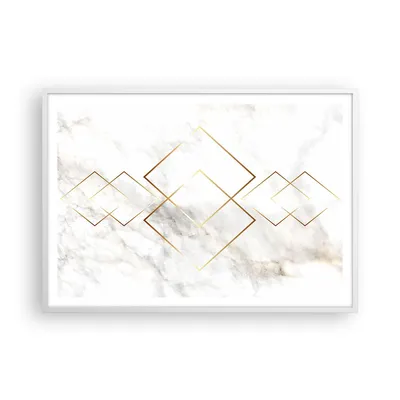 Produktbild von Gerahmtes Poster - Weißer Rahmen - Abstraktion modern - 100x70 cm - Wand Bild - Wanddeko - Wandbilder - Kunstposter - Wandposter - Bilderrahmen - Bilder - Kunstdruck - Wandbild - P2WAA100x70-4022