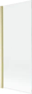 Produktbild von Mexen Mist Duschabtrennung 1-flügelig 80 x 150 cm, transparent, gebürstetes Gold - 8A9-080-001-55-00