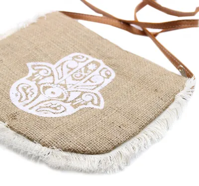 Imagen del producto de Bolso con flecos - Hamsa