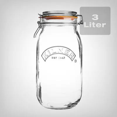 Produktbild von Kilner Weckglas mit Bügelverschluss rund, 3 Liter
