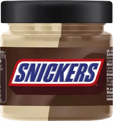 Produktbild von Karamelovo-orechový čokoládový krém na natieranie téglika Snickers 200g