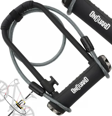 Zdjęcie produktu dla OnGuard 8005X Zapięcie rowerowe U-lock z linką Blokada roweru