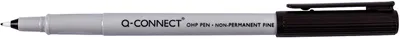 Productafbeelding van 10 stuks Q-Connect® KF04081 fiberpen, niet-permanent, ca. 0,5 mm (F), zwart