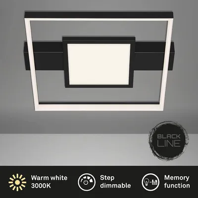 Produktbild von Deckenleuchte Briloner Frame LED Schwarz Lichteffekt Deckenlamp