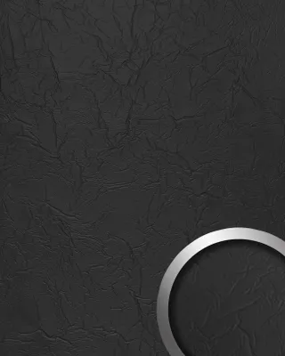 Imagen del producto de WallFace 24942 CREPA Graphite Black Revestimiento mural used look mate 2,6 m2