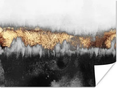 Produktbild von MuchoWow® Poster Gold - Chic - Abstrakt 160x120 cm - Foto Plakat