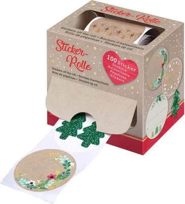 Produktbild von MOSES Sticker Rolle Winterwunder 100 Aufkleber Weihnachten