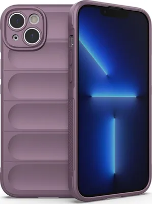 Produktbild von Mobigear Bumpy iPhone 14 Plus Hülle Flexibles TPU Backcover - Lila