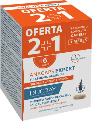 Produktbild von Ducray Anacaps Expert Nahrungsergänzungsmittel 90 Kapseln