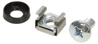 Obrázek produktu pro LogiLink AC0111, Plast, Pozinkovaná ocel, Černá, Stříbrná