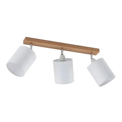 Produktbild von Lindby Deckenstrahler Imarin, 56 cm, 3-flammig, weiß, Holz