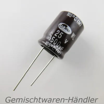 Produktbild von 5xMarken Elko 330µF 50V Elektrolytkondensator Kondensator mF uF SAMWHA Capacitor