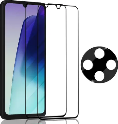 Produktbild von 2-Pack Xiaomi Redmi 14C Displayschutzfolie und 1-Pack Objektivschutzfolie – gehärtetes Glas 9H – Supqualität 3D
