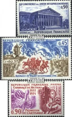 Produktbild von Briefmarken Frankreich 1971 Mi 1766,1767,1768 (kompl.Ausg.) postfrisch Parlament