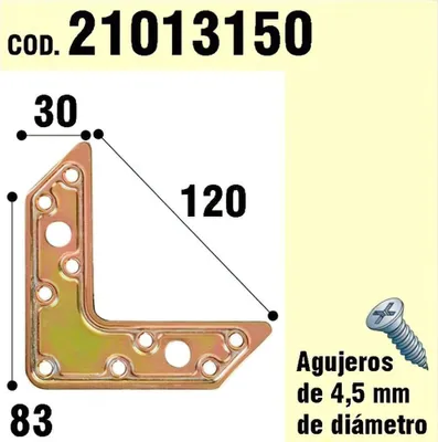 Produktbild von A Forged Tool 21013150, 90 g, 10 mm, 120 mm, 120 mm