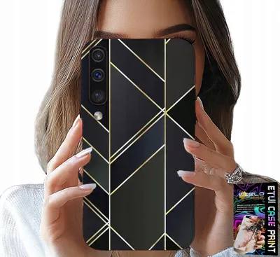 Produktbild von Hülle Für Samsung Galaxy A70 - Goldrahmen, Elegantes Design + Glas