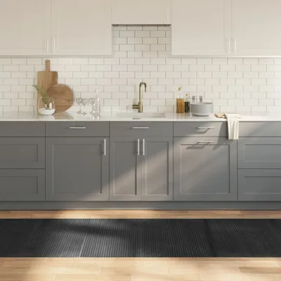Produktbild von "im  " Teppich Rechteckig Grau 80x500 cm Bambus - Designerteppiche CC17320