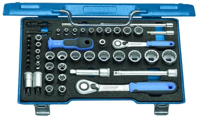 Produktbild von GEDORE D 30 TX20 U-20 Steckschlüssel-Satz 3/8" + 1/4", 50-teilig, 2075695