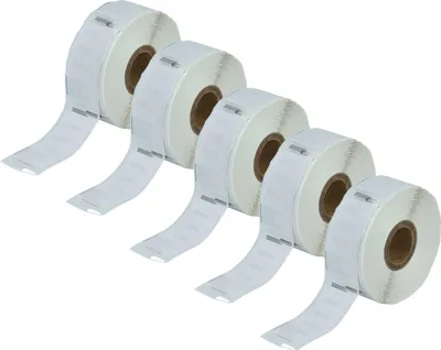 Produktbild von vhbw 5x Rolle 25mm x 54mm (500 Etiketten) Ersatz für Dymo 11352 für Drucker Weiß