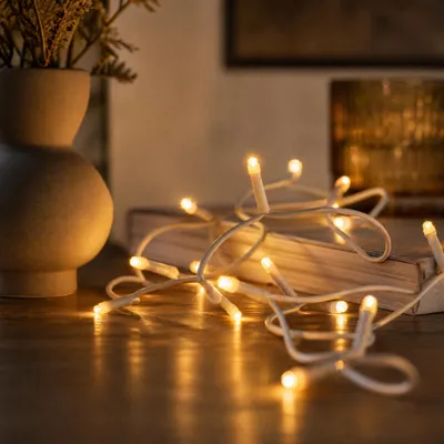 Lichtkette 20 LEDs, 2,85 m, warmweiß, für Innen, mit Stecker