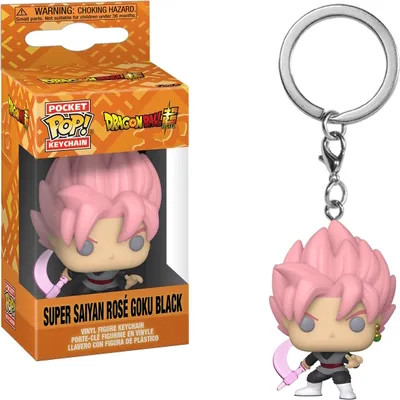 Produktbild von Dragon Ball Super - Super Saiyan Rosé Goku Black Schlüsselanhänger Funko Pocket POP! Keychain