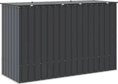 Produktbild von Gartenlagerbox Schwarz 214 x 82 x 132 cm Stahl