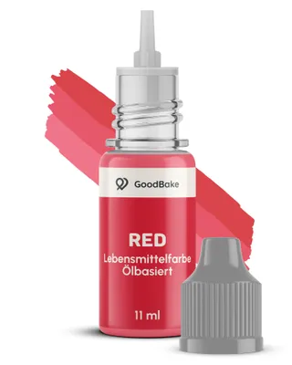 GoodBake Lebensmittelfarbe auf Ölbasis Rot 11 ml