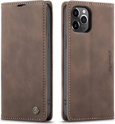 Produktbild von iPhone 12 Pro Max Hülle - CaseMe 013 Klapphülle - Dunkelbraun