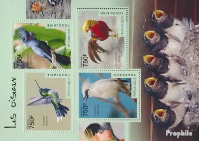 Produktbild von Briefmarken Togo 2014 Mi 6121-6124 Kleinbogen (kompl. Ausgabe) postfrisch Vögel