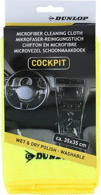 Image de Chiffon Microfibre Dunlop Nettoyage Auto Sans Traces - Dunlop