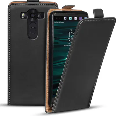 Produktbild von Conie Ultra Slim Klapp Tasche für LG V10 schlanke Hülle Rundumschutz in Schwarz
