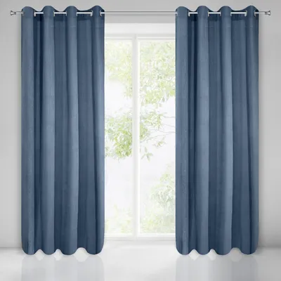 Obrázek produktu pro Záclona CLARISA graphite dark grey 140x270 cm eyelet curtain