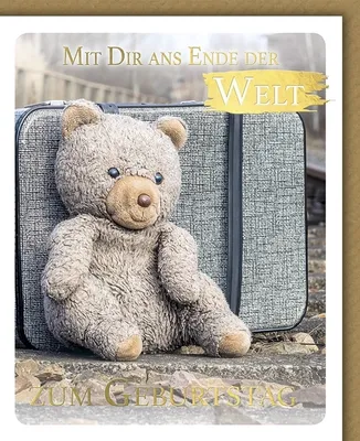 Produktbild von Geburtstag - Glückwunschkarte im Format 11,5 x 13,5 cm mit Umschlag