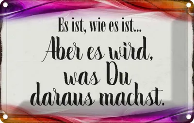 Produktbild von vianmo Blechschild 12x18 cm Es ist Zitat wie aber wird Dekoration Spruch