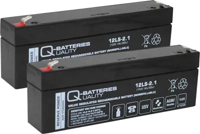 Produktbild von Q-Batteries Ersatzakku für Badewannenlifter und Patientenlifter 24V 2,1Ah (2 x 12V)