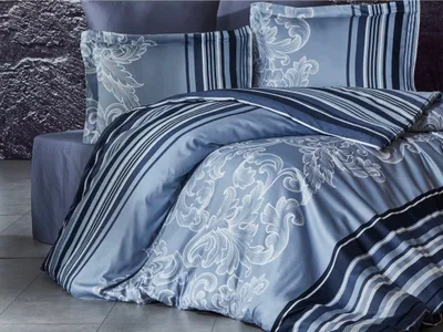 Zdjęcie produktu dla Francuska pościel satynowa 220x220, 70x90 cm Sonet grey