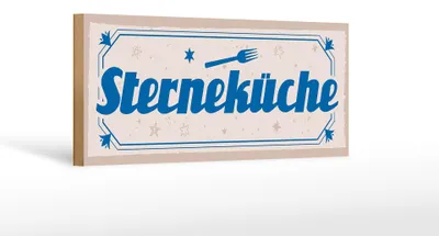 Produktbild von Holzschild Spruch 27x10cm Sterneküche