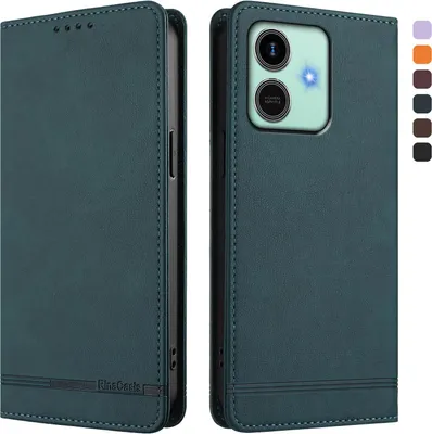 Produktbild von Hülle für Honor Play10, Retro Kunstleder Ständer Klapphülle mit Kartenfächer und Magnetische Grün